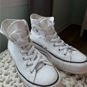 White Converse High-Top Sneakers